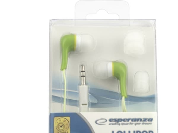 Esperanza EH146G, Kuulokkeet, In-ear, Musiikki, Vihreä, 1,2 m, Langallinen