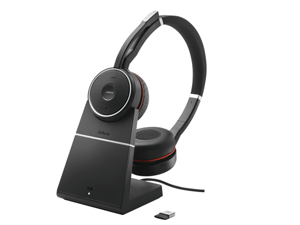 Jabra Evolve 75 UC Stereo, Langallinen & langaton, 20 - 20000 Hz, Toimisto/puhelukeskus, 177 g, Kuulokkeet, Musta