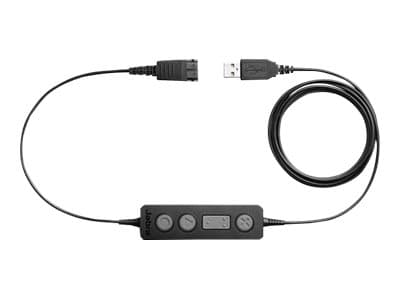 Jabra LINK 260 - Kuulokesovitin - USB (uros) pikaliitäntään - BIZ 2300 Duo, 2300 MS QD Mono, 2300 QD Mono, 2400 Duo, 2400 Mono -kuulokepantaan
