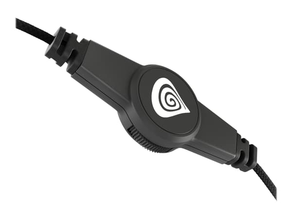 Natec Genesis Argon 200 - Headset - fullstorlek - kabelansluten - 3,5 mm kontakt - svart, grön
