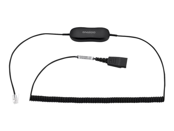 Jabra GN1218 AC Attenuation - Hodetelefonkabel - Quick Disconnect plugg - 2 m - for Cisco IP Phone 78XX, 88XX; BIZ 1500, 2300, 2400