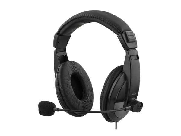 Deltaco HL-57 - Headset - fullstorlek - kabelansluten (usb)