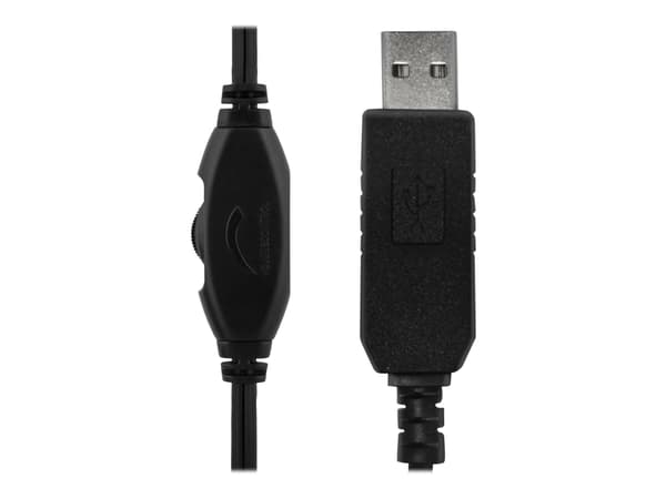 Deltaco HL-57 - Headset - fullstorlek - kabelansluten (usb)