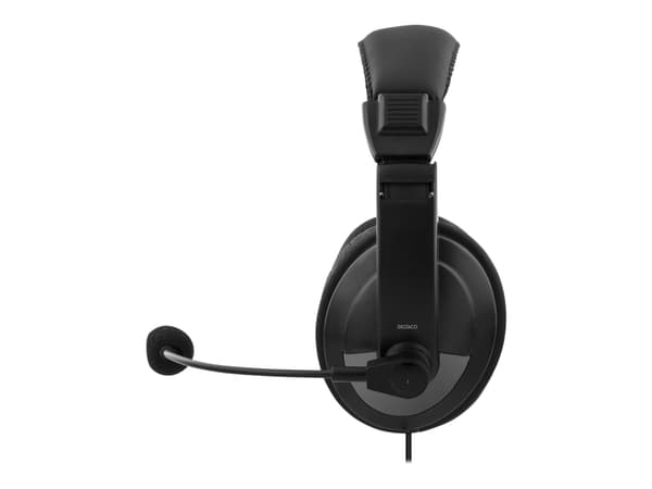 Deltaco HL-57 - Headset - fullstorlek - kabelansluten (usb)