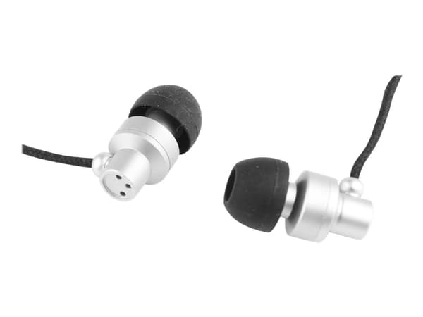 GMB Audio Paris MHS-EP-CDG-S - Hörlurar med mikrofon - inuti örat - kabelansluten - 3,5 mm kontakt - silver