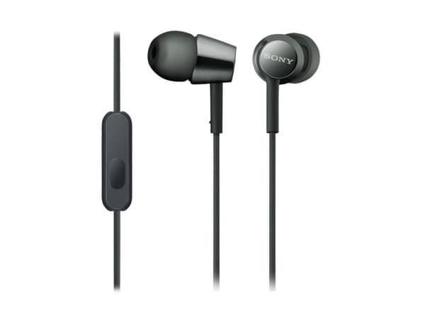 Sony MDR-EX155AP, Kuulokkeet, In-ear, Musta, Kaksikanavainen, 1,2 m, Langallinen
