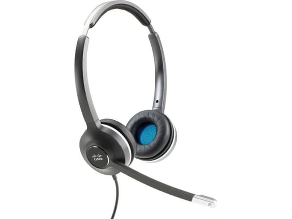 Cisco 532, Langallinen, Toimisto/puhelukeskus, 50 - 18000 Hz, 103,2 g, Kuulokkeet, Musta, Harmaa
