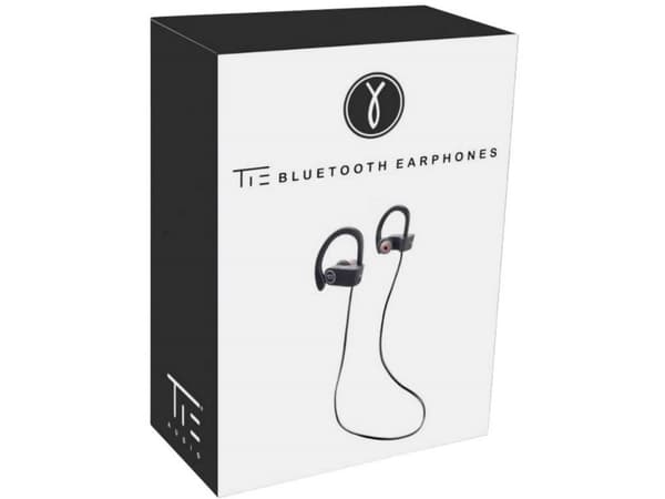 Tie Studio Bluetooth 4.1 Sport Sport In Ear hovedtelefoner Bluetooth® Sort Headset, Lydstyrkeregulering, Svedresistent