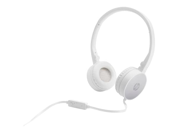 HP H2800 - Hodetelefoner med mikrofon - on-ear - kablet - 3,5 mm jakk - sølv