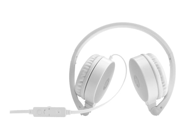 HP H2800 - Hodetelefoner med mikrofon - on-ear - kablet - 3,5 mm jakk - sølv