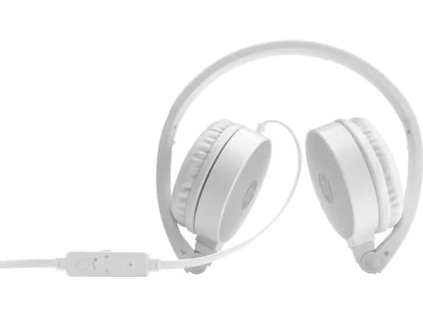 HP H2800 - Hodetelefoner med mikrofon - on-ear - kablet - 3,5 mm jakk - sølv