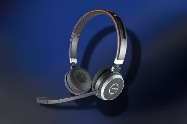 AGFEO Evolve 65 BT Duo, Trådlös, Samtal/musik, 111 g, Headset, Grå