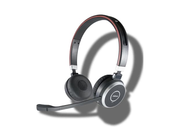 AGFEO Evolve 65 BT Duo, Trådlös, Samtal/musik, 111 g, Headset, Grå