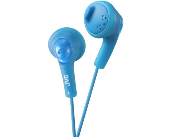 JVC HA-F160-A Gumy - Hörlurar - öronknopp - kabelansluten - 3,5 mm kontakt - Peppermint Blue