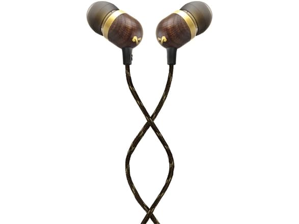House of Marley Smile Jamaica - Ørepropper med mikrofon - i øret - kablet - lydisolerende - messing