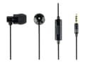 Miniatyrbild 2 av 5: GMB Audio Paris MHS-EP-CDG-B - Hörlurar med mikrofon - inuti örat - kabelansluten - 3,5 mm kontakt - svart