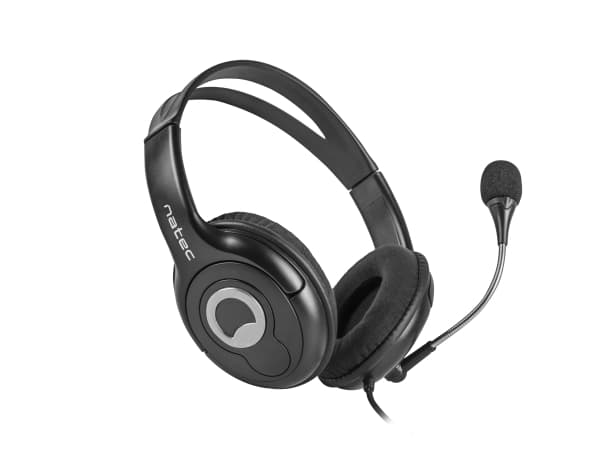NATEC Bear 2, Kabel, 20 - 20000 hz, Headset, Svart
