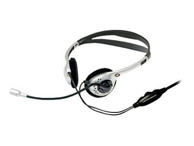 Conceptronic CCHATSTAR2_V2, Langallinen, 20 - 22000 Hz, Toimisto/puhelukeskus, 111 g, Kuulokkeet, Musta, Hopea