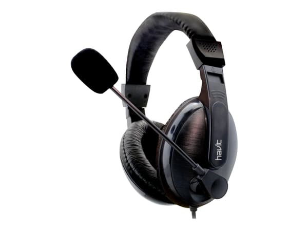 Havit HV-H139D - Hodetelefoner med mikrofon - full størrelse - kablet - 3,5 mm jakk