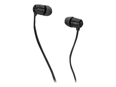 Skullcandy Jib - Hörlurar med mikrofon - inuti örat - kabelansluten - 3,5 mm kontakt - ljudisolerande - svart