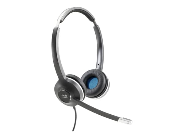 Cisco 532 Wired Dual - Headset - på örat - kabelansluten - för Cisco DX70, DX70 - MSRP, DX80, DX80 (No Radio); IP Phone 8851, 8861, 8865, 8865NR