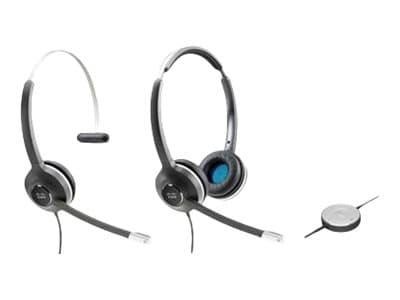 Cisco 532 Wired Dual - Headset - på örat - kabelansluten - för Cisco DX70, DX70 - MSRP, DX80, DX80 (No Radio); IP Phone 8851, 8861, 8865, 8865NR