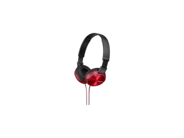 Sony MDR-ZX310 - Hodetelefoner - full størrelse - kablet - 3,5 mm jakk - rød