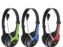 Esperanza ROOSTER - Headset - fullstorlek - kabelansluten - svart/blå
