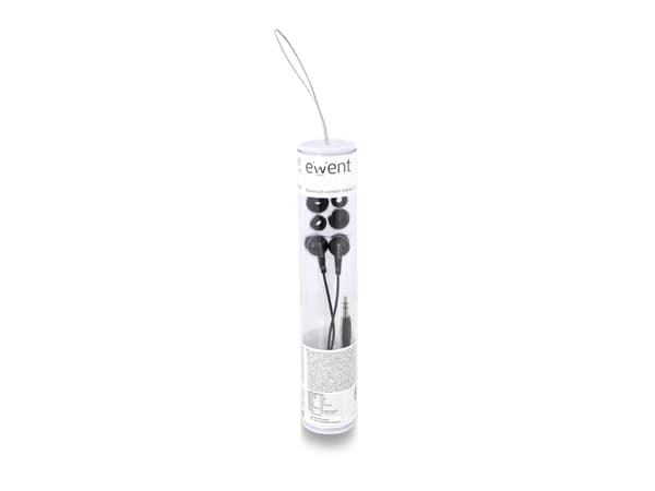 Ewent EW3584, Langallinen, 20 - 20000 Hz, Musiikki, Kuulokkeet, Musta