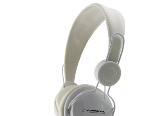 Esperanza SENSATION - Hodetelefoner - full størrelse - kablet - hvit