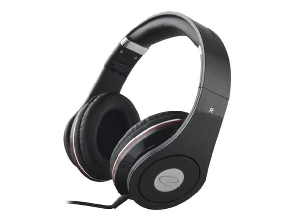 Esperanza EH141K RENELL - Hodetelefoner - full størrelse - kablet - 3,5 mm jakk - svart