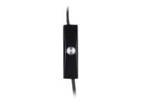 Rebeltec CITY - Hodetelefoner med mikrofon - on-ear - kablet - 3,5 mm jakk - svart
