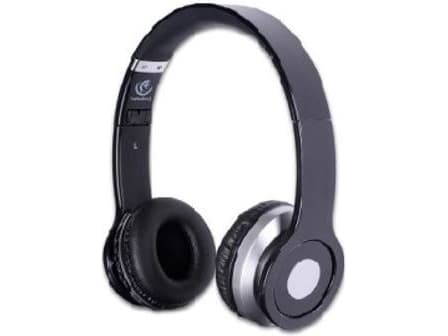 Rebeltec CRYSTAL - Hörlurar med mikrofon - på örat - Bluetooth - trådlös - svart