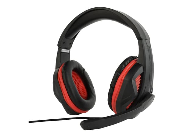 Gembird GHS-03 - Headset - fullstorlek - kabelansluten - 3,5 mm kontakt - mattsvart