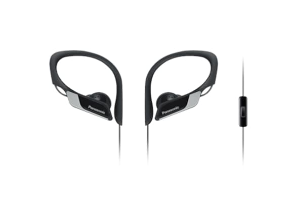 Panasonic RP-HS35ME - Hörlurar med mikrofon - inuti örat - montering över örat - kabelansluten - 3,5 mm kontakt