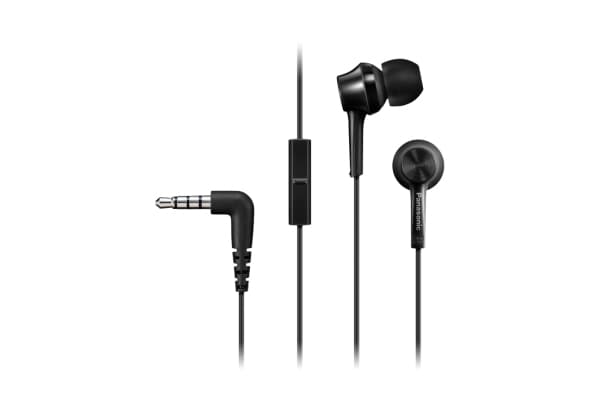 Panasonic RP-TCM115E, Langallinen, 10 - 24000 Hz, Puhelut/Musiikki, 12 g, Kuulokkeet, Musta