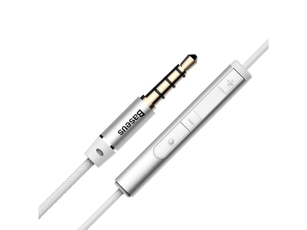 Baseus NGH06-0S, Hodesett, In-ear, Calls/Music, Hvit, Stereofonisk, MultiKey