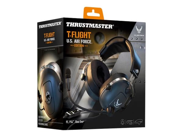 ThrustMaster T.Flight - U.S. Air Force Edition - hodesett - full størrelse - kablet - 3,5 mm jakk - lydisolerende