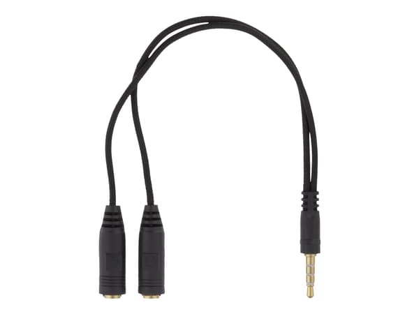 DELTACO GAMING GAM-069 - Hodesett - full størrelse - kablet - USB, 3,5 mm jakk - svart