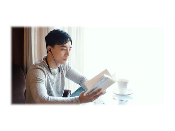 Xiaomi MI BLUETOOTH NECKBAND - Hörlurar med mikrofon - inuti örat - nacKräm - Bluetooth - trådlös - svart
