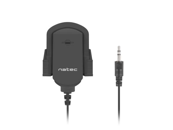 NATEC NMI-1352, Mikrofon med klemme, -58 dB, 50 - 16000 Hz, Kondensator, Koblet med ledninger (ikke trådløs), 3.5 mm (1/8")