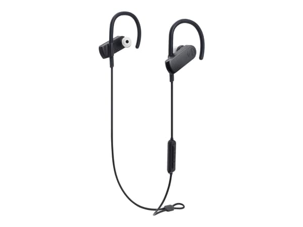 Audio-Technica ATH-SPORT70BT, Kuulokkeet, Ear-hook, In-ear, Niskanauha, Musta, Kaksikanavainen, IPX5, Langaton