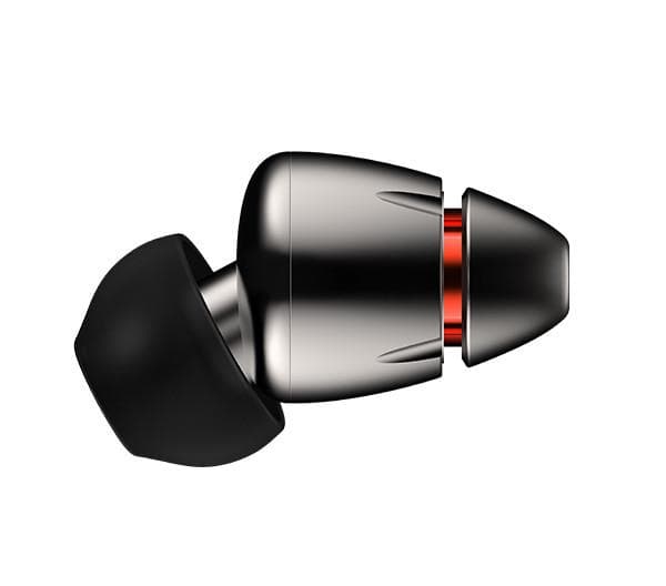 1More E1010, Kuulokkeet, In-ear, Calls/Music, Musta, Punainen, Kaksikanavainen, Soita/Tauko, Kappale >, Volume +, Volume -
