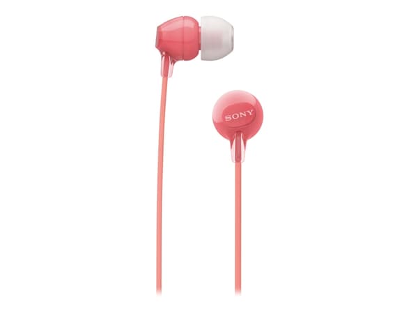 Sony WI-C300 - Hörlurar med mikrofon - inuti örat - Bluetooth - trådlös - NFC - röd