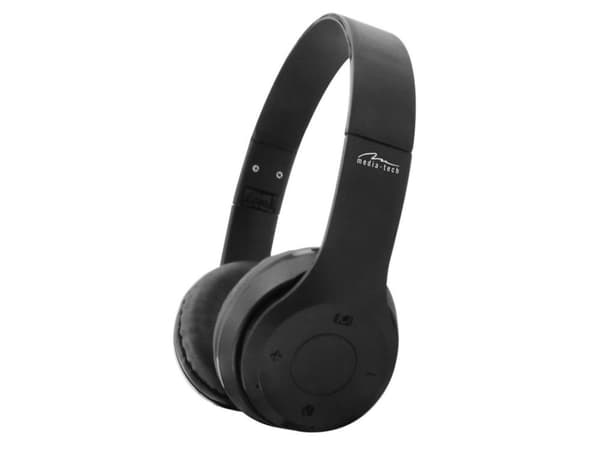Media-Tech EPSILION BT MT3591 - Kuulokkeet - täysi kuuloke - Bluetooth - trådløs, kabling - 3,5 mm:n liitäntämikrofoni