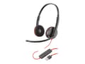 Miniatyrbild 2 av 5: Poly Blackwire C3220 USB - 3200 Series - headset - på örat - kabelansluten - USB - ljudisolerande - svart