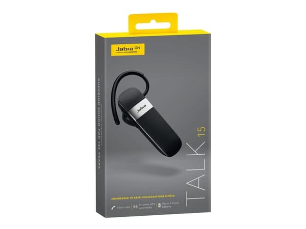 Jabra Talk 15, Langaton, Auto, 300 - 7000 Hz, 8,9 g, Kuulokkeet, Musta