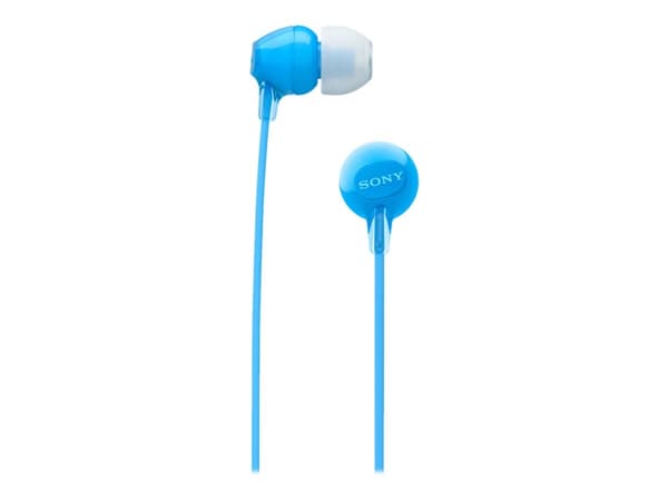 Sony WI-C300 - Hörlurar med mikrofon - inuti örat - Bluetooth - trådlös - NFC - blå