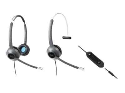 Cisco 522 Wired Dual - Hodesett - on-ear - kablet - 3,5 mm jakk