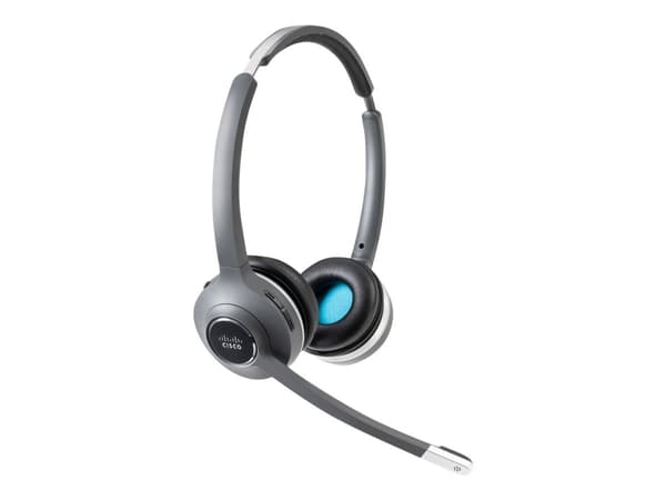 Cisco 562 Wireless Dual - Hodesett - on-ear - DECT 6.0 - trådløs - med Multibase Station - for Cisco DX70, DX80; IP Phone 68XX; Webex Board 55, Board